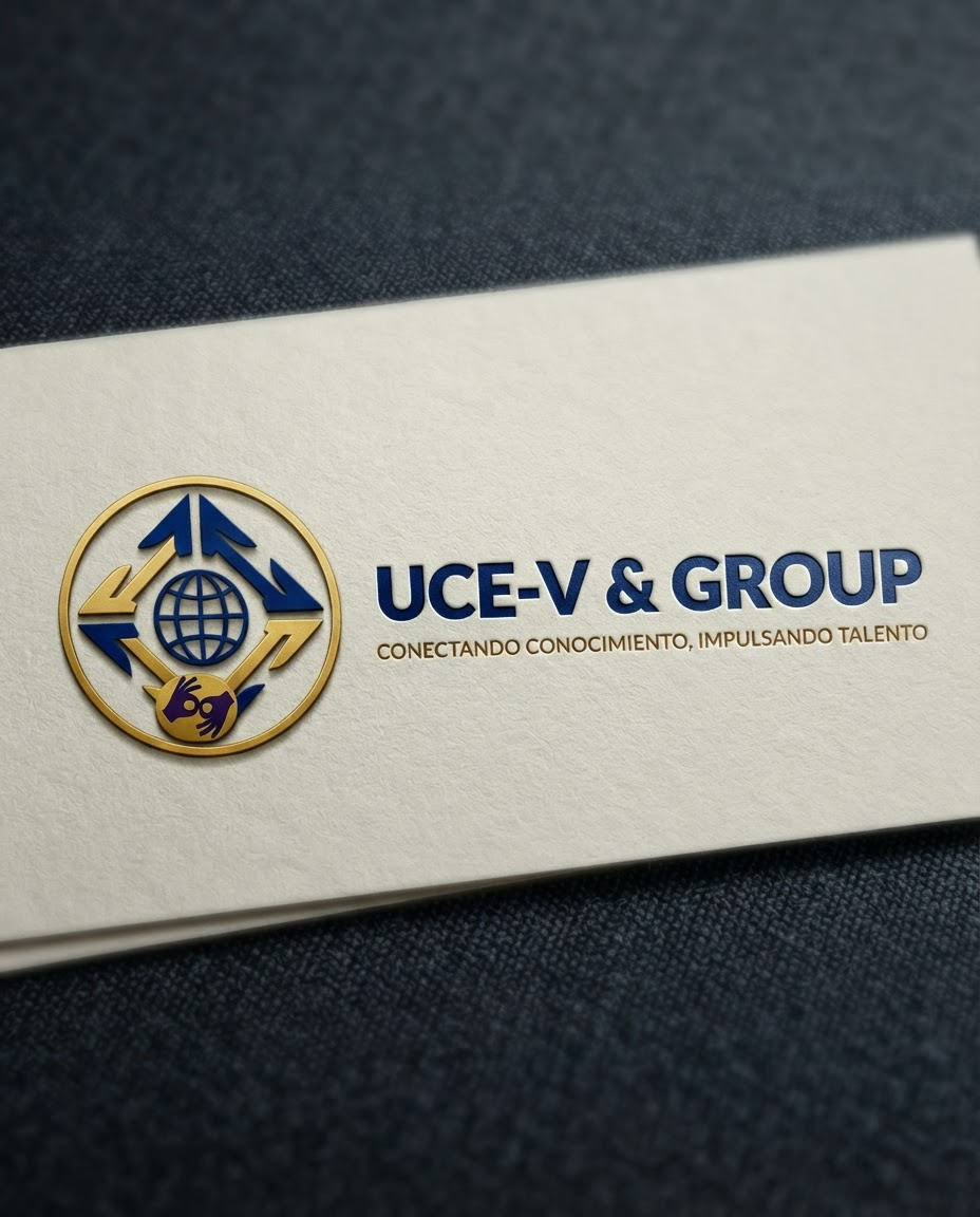 Tarjeta Corporativa UCE-V & Group — Conectando Conocimiento, Impulsando Talento